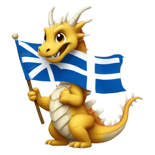 Are Dragon holding A Finnish Flag sticker