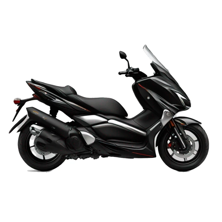 yamaha xmax 300 black with futuristic airbrush  sticker