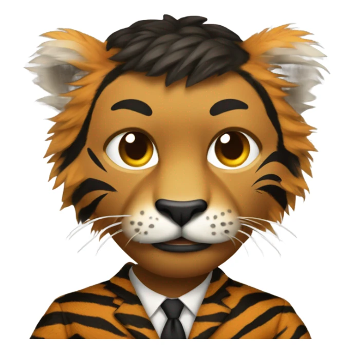 Obama wearing a tiger suit with clenched claws sticker