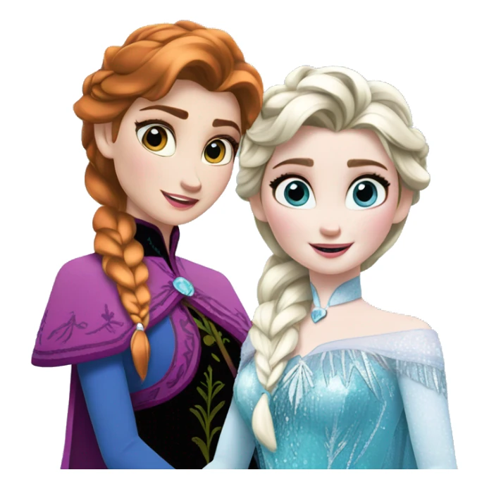 elsa and anna frozen sticker