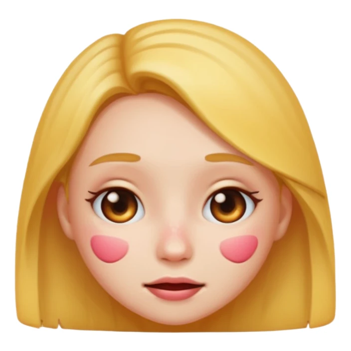 girl emoji with pimple sticker
