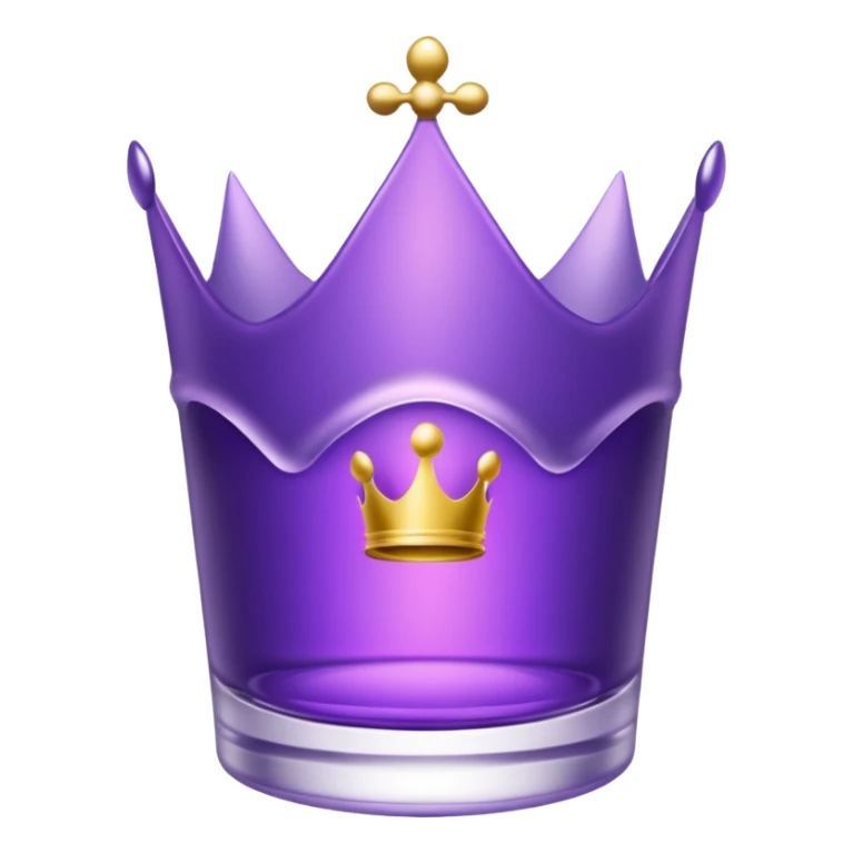 crown royal crown glass with black background sticker