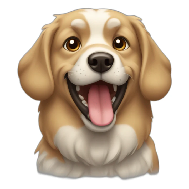 Un chien qui fait caca sticker