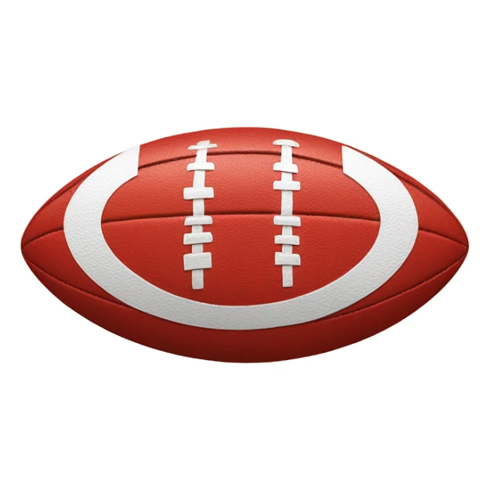 red australian rules football sticker