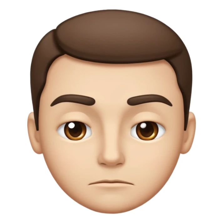 Face With Raised Eyebrow emoji, classic look, neutral mouth, one eyebrow raised sticker