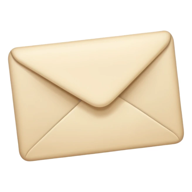 Letter color pale beige creamy sticker