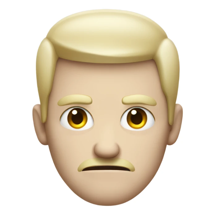 angry pale skinned man with crossed arms sticker