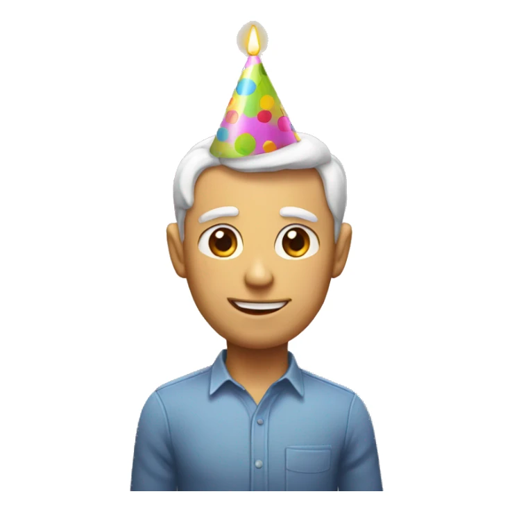 Birthday present with party pooper sticker