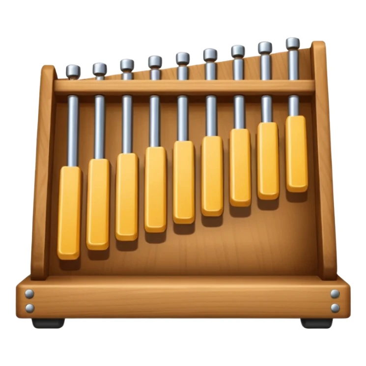 wooden glockenspiel instrument sticker