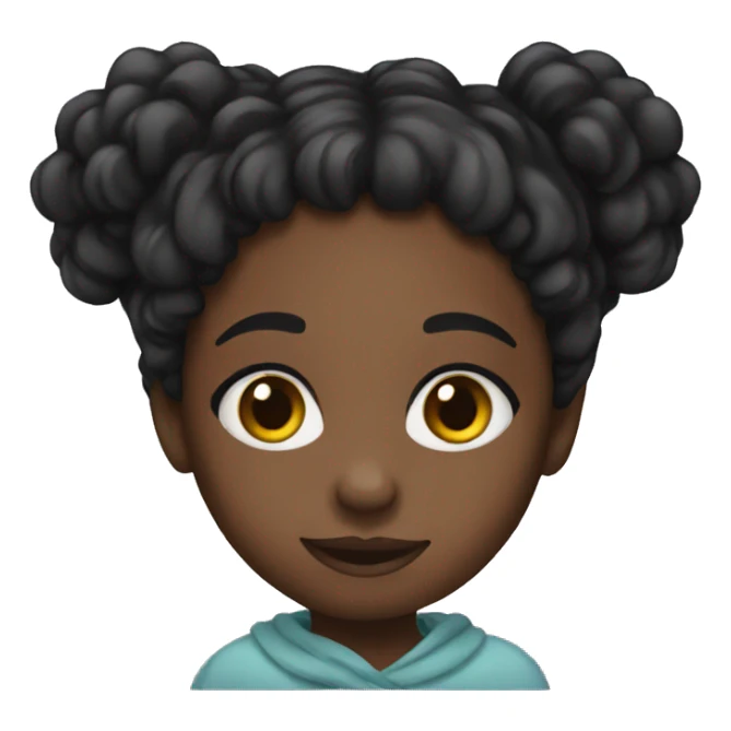 Black girl cute sticker