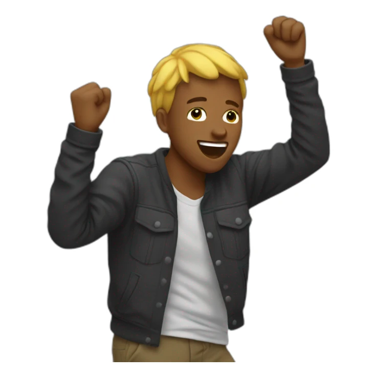 Emoji qui fait un dab sticker