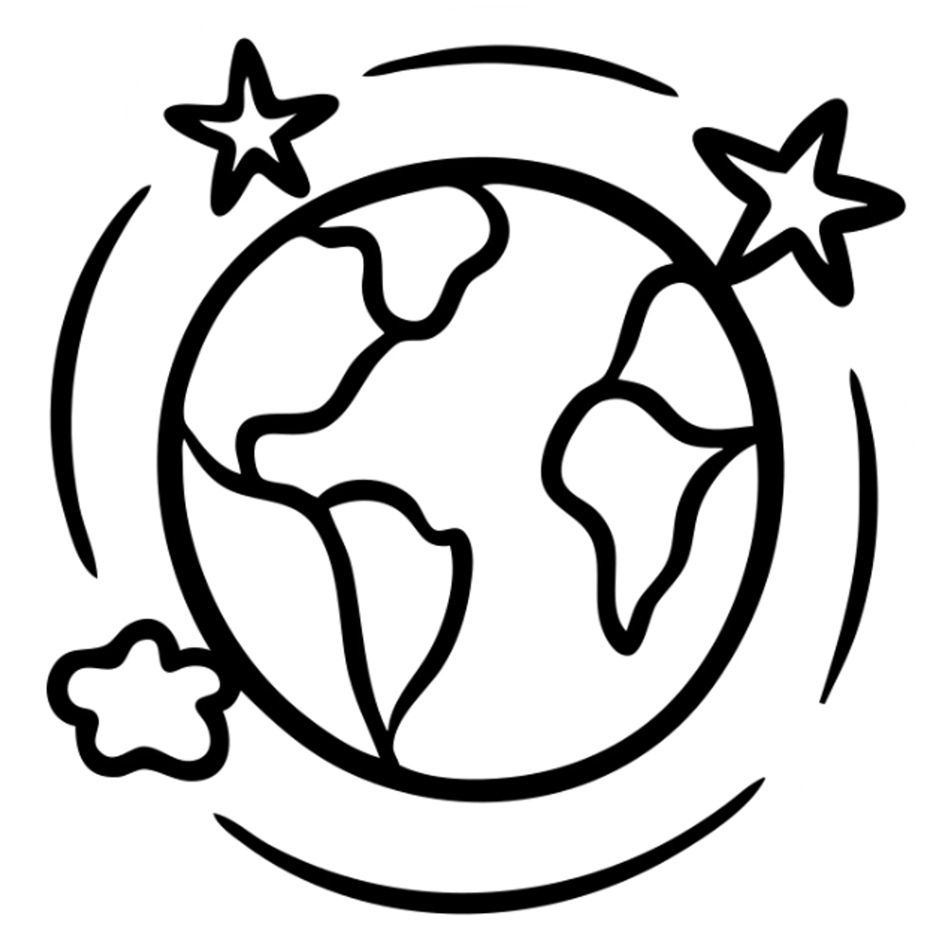 travel globe with airplane circling around it sticker