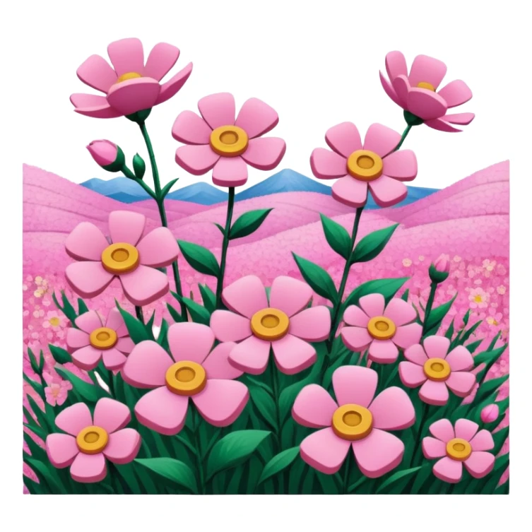 van gogh pink SPAM  meat flowers landscape sticker