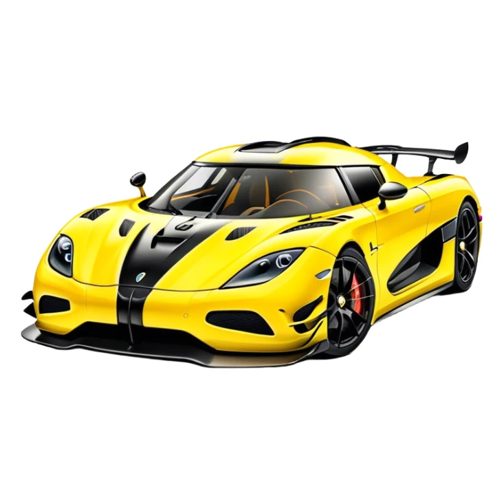 Koenigsegg Agera RS - Koenigsegg (Model Year: 2020) (Iconic colour: Yellow) sticker