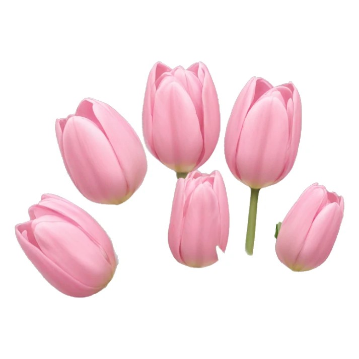 Light pink tulips sticker