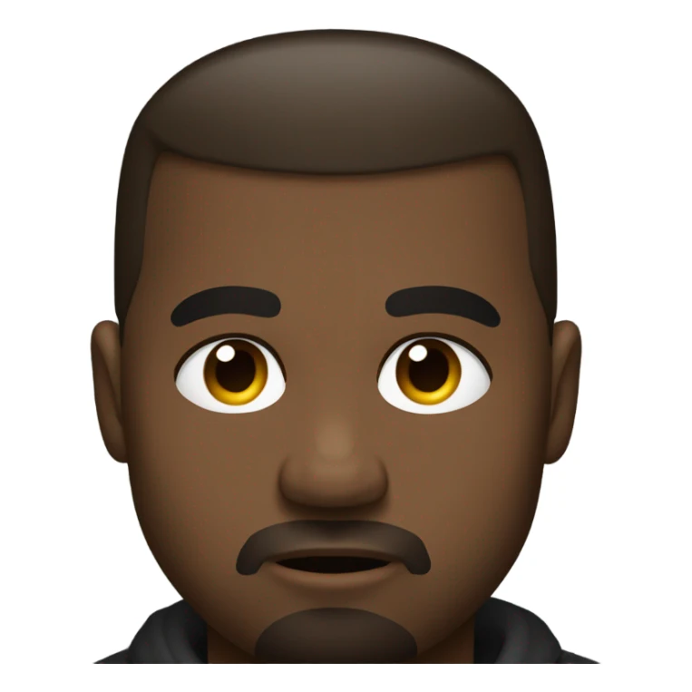 Kanye west with one eyebrow up sticker