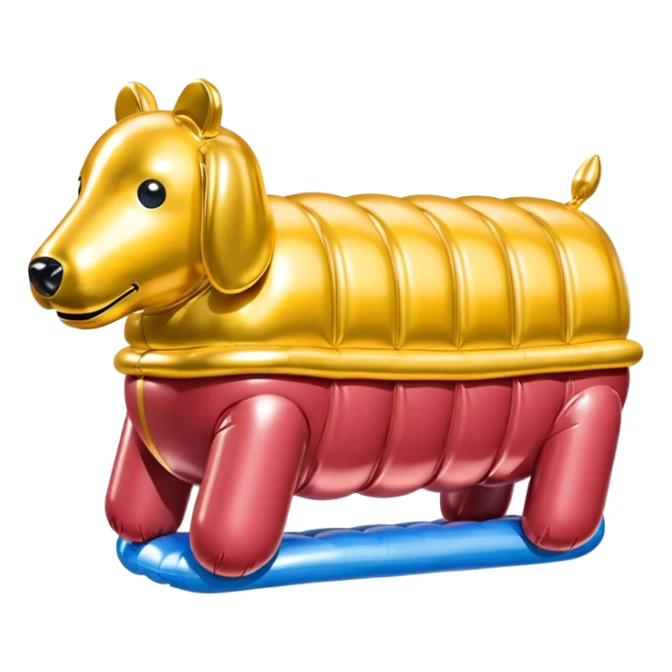  paris SPAM meat jeff koons style inflatable sculpture art painting  sticker