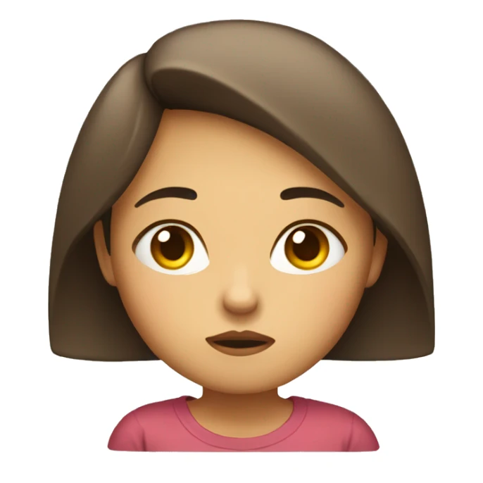 sulking girl emoji sticker
