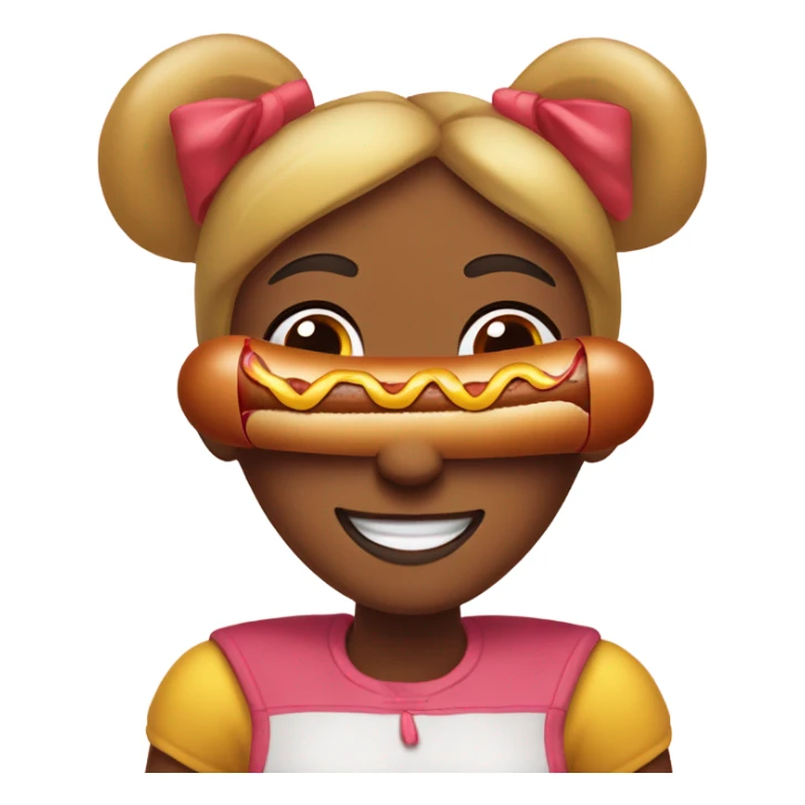 Hot dog girl sticker