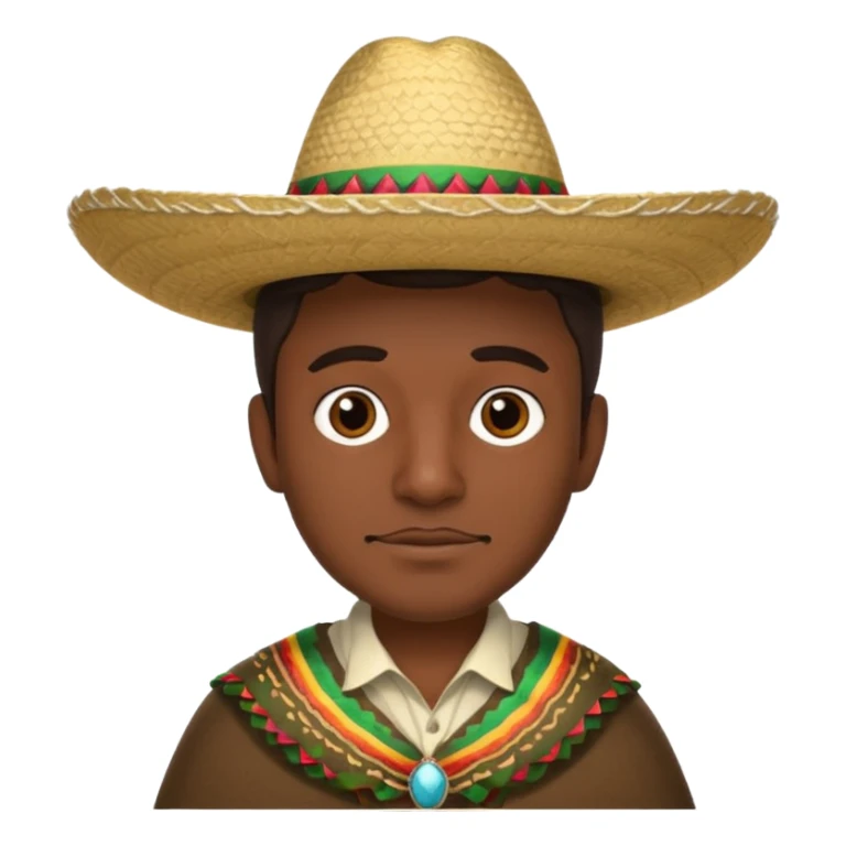 Mexican man wearing a university of Texas sombrero sticker