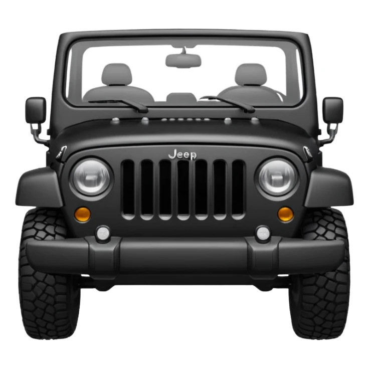 Jeep grill just headlights and grille slots sticker