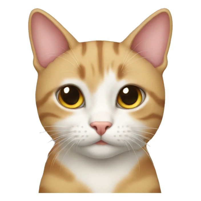 cat with  lov sticker