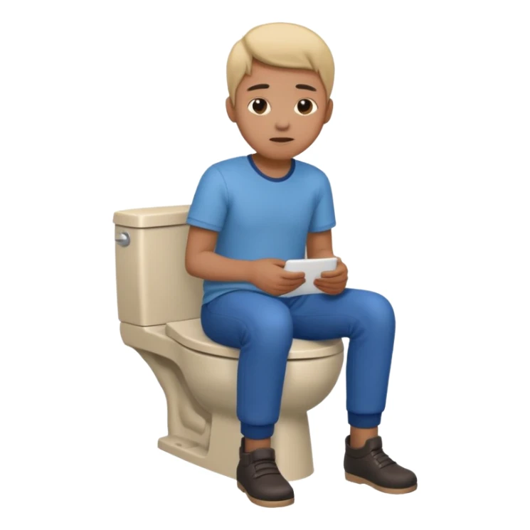 Sat on the toilet sticker