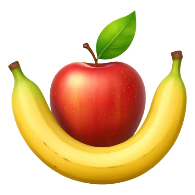 Colorful fruits with glowing antioxidant particles, cell protection, bright clean colors, simple emoji style sticker