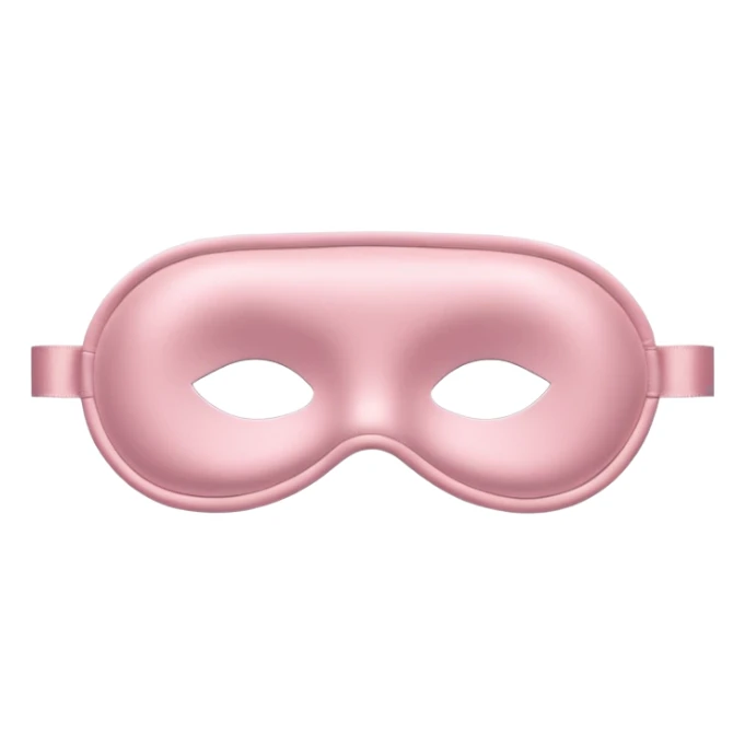 Powder pink sleep mask satin  sticker