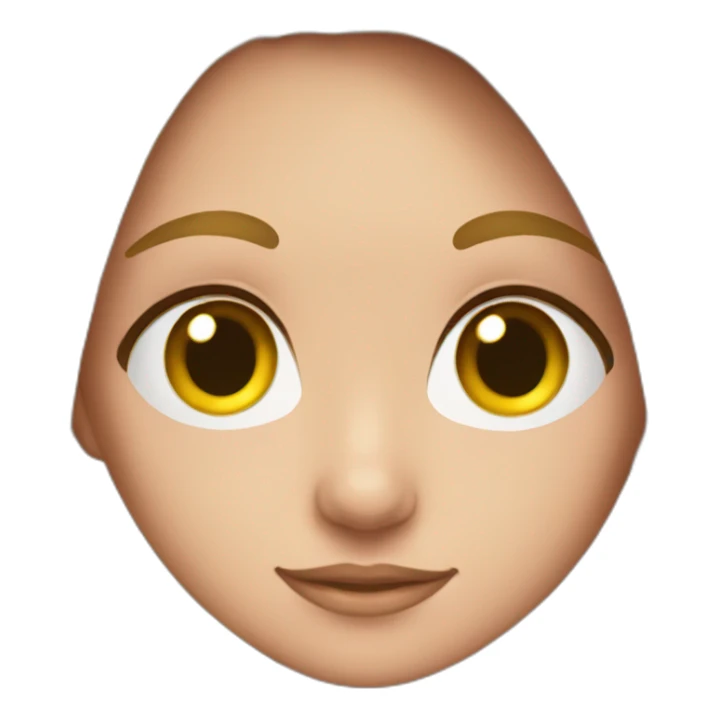 clever beautiful girl in anatomy sticker