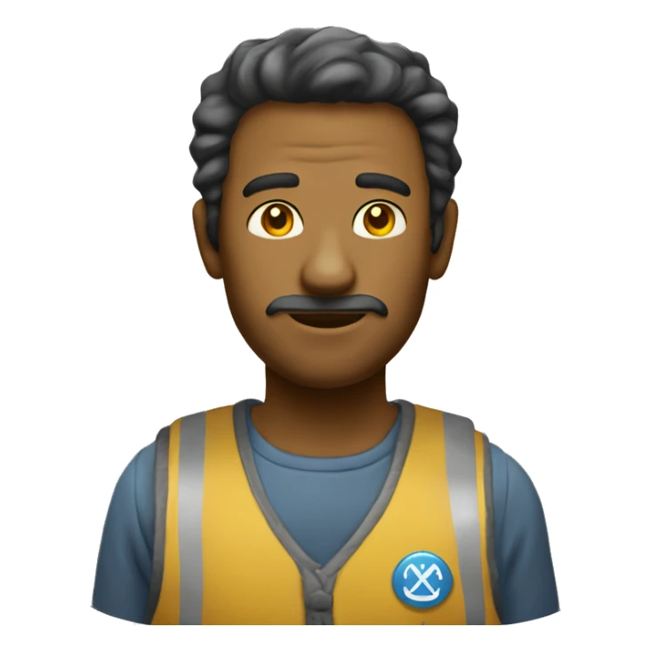 un hombre  amarillo vetido de ladron sticker