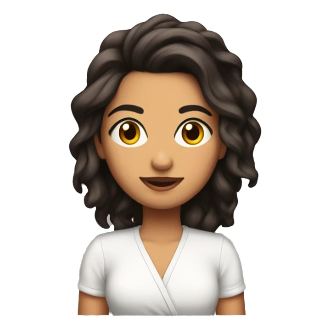 Chica piel morena clara  sticker