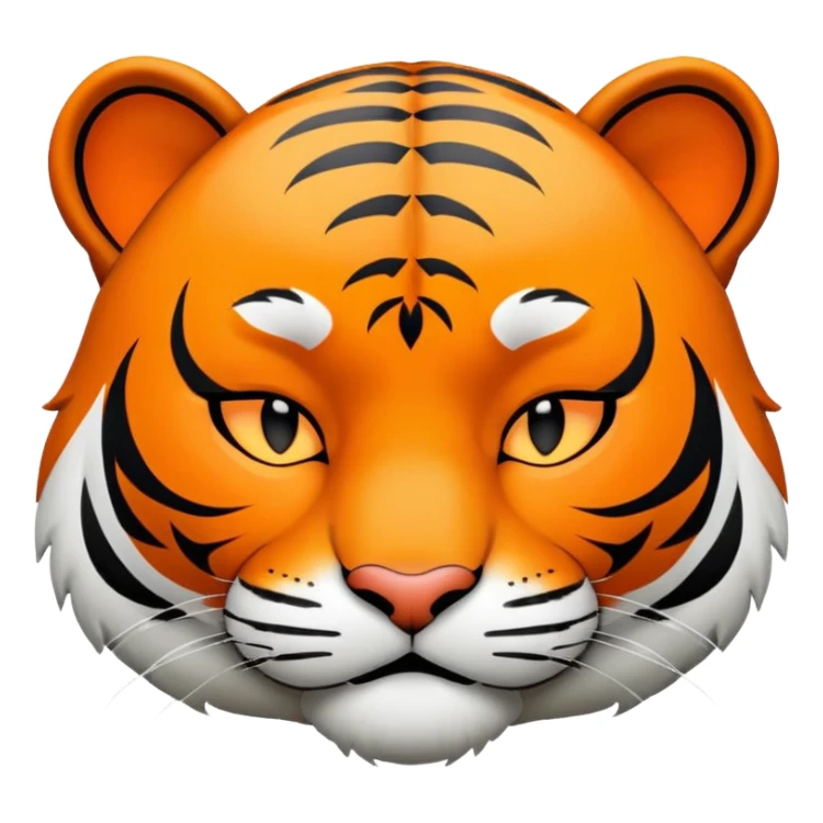 sleeping tiger face with ZZZ for Twitch emote sticker