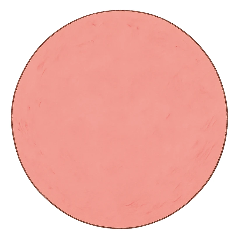 simple pink sun in ghibli style sticker