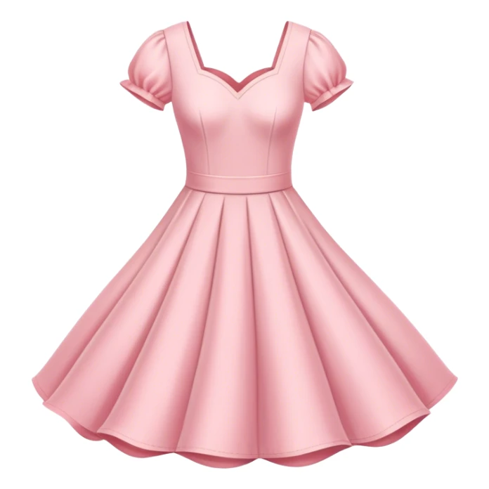 pastel pink spring dress floating in the air sticker