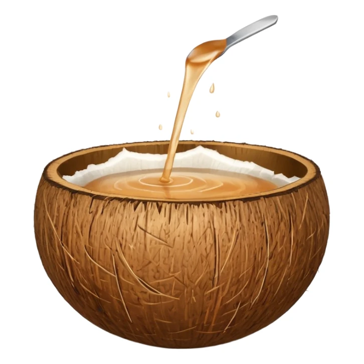 coconut bowl with brown water in jt sticker