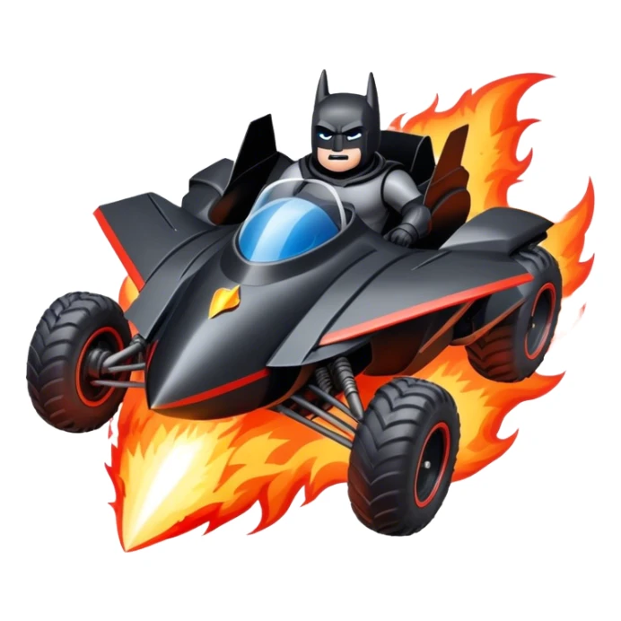 ATV QUAD batmobile rocket at take-off in fire france ! sticker