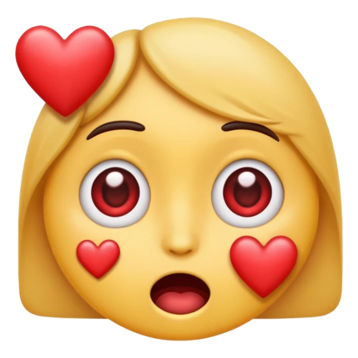 Emoji shocked in love with what the face sees sticker