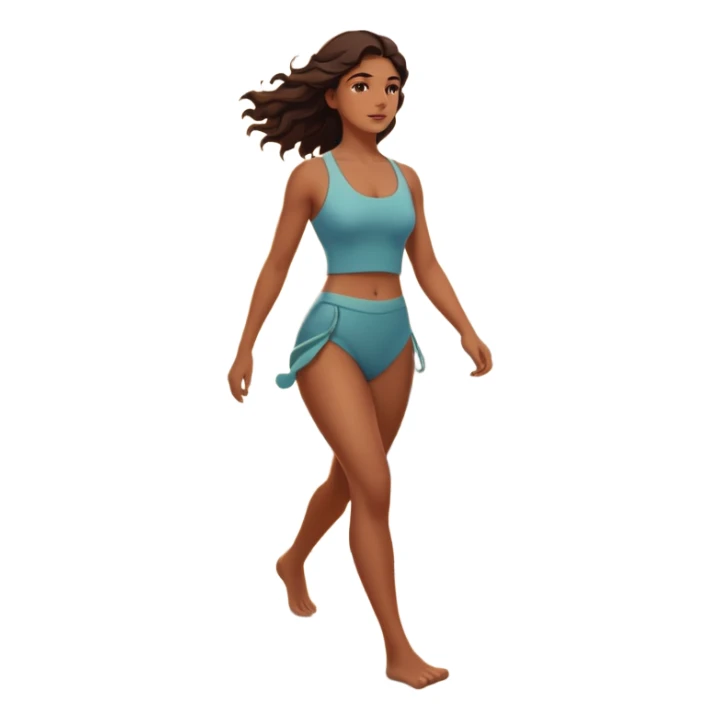 A strong woman walking alone on a serene beach at sunrise, waves touching her feet, feeling empowered and peaceful, cinematic lighting, inspirational mood, ultra-detailed, 8k” sticker