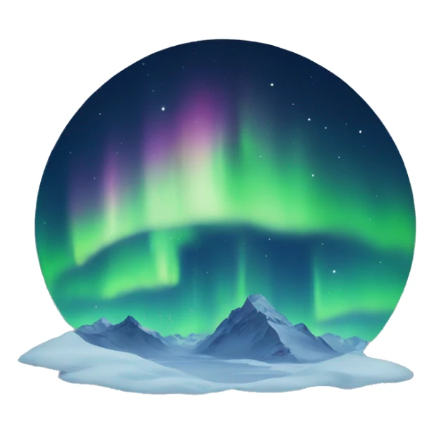 northern lights sticker