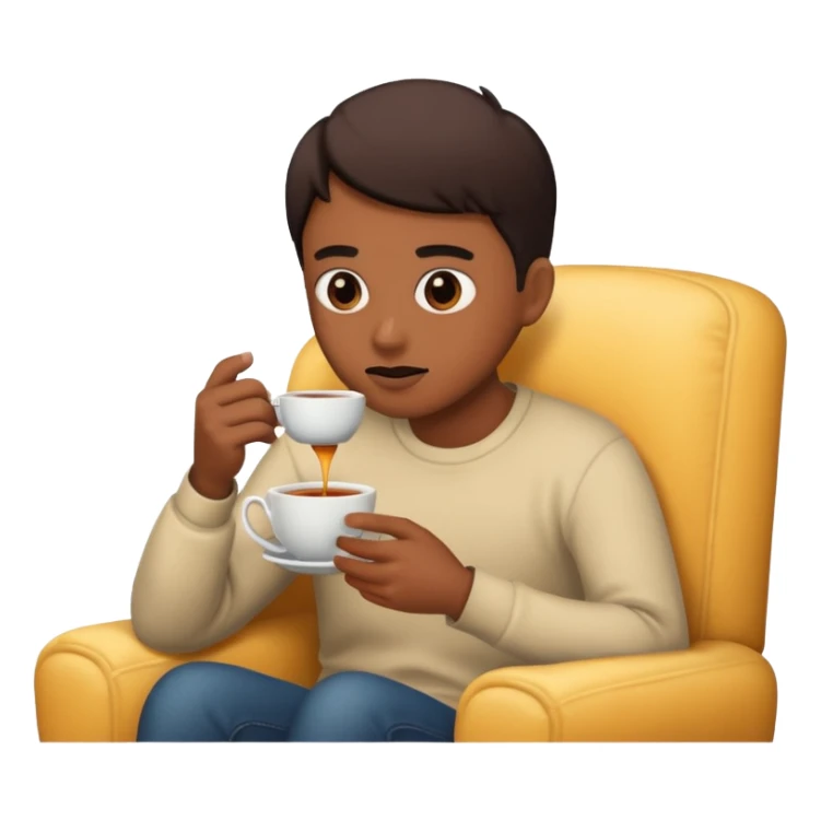 Tea and scary movie sticker