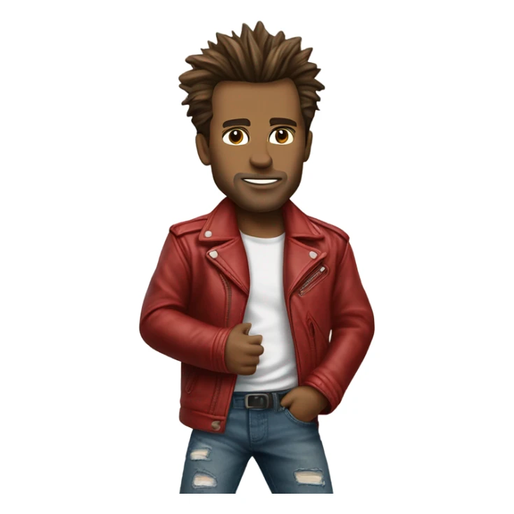 Tyler Durden character of Brad Pitt from fight club sticker