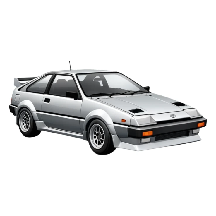 Toyota AE86 sports car sticker
