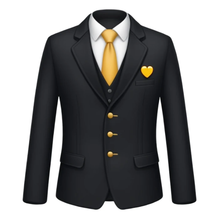 chaqueta de traje negra de lana sticker