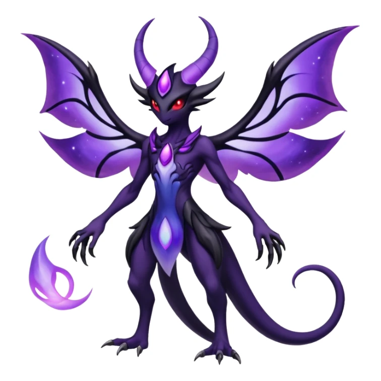 Lunala-Darkrai-Fakémon-hybrid-creature (full body)  sticker