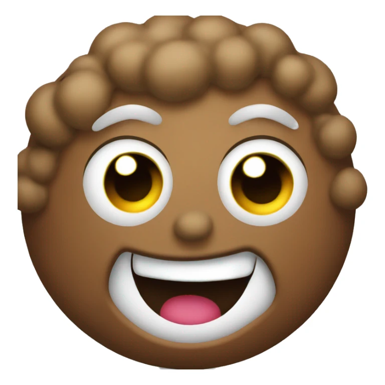 crazy poop emoji sticker