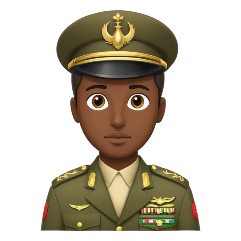 Saudi Arabian soldier in traditional military uniform sticker