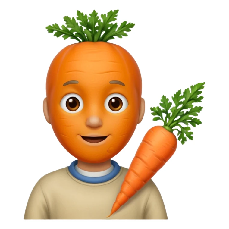 Grugu qui mange une carotte sticker