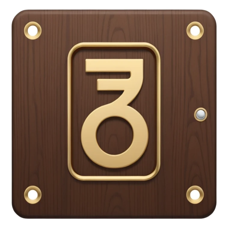 modern villa door number wood Japanese sticker