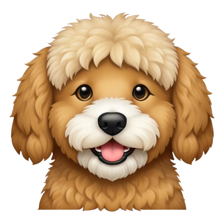 Golden doodle black mouth sticker